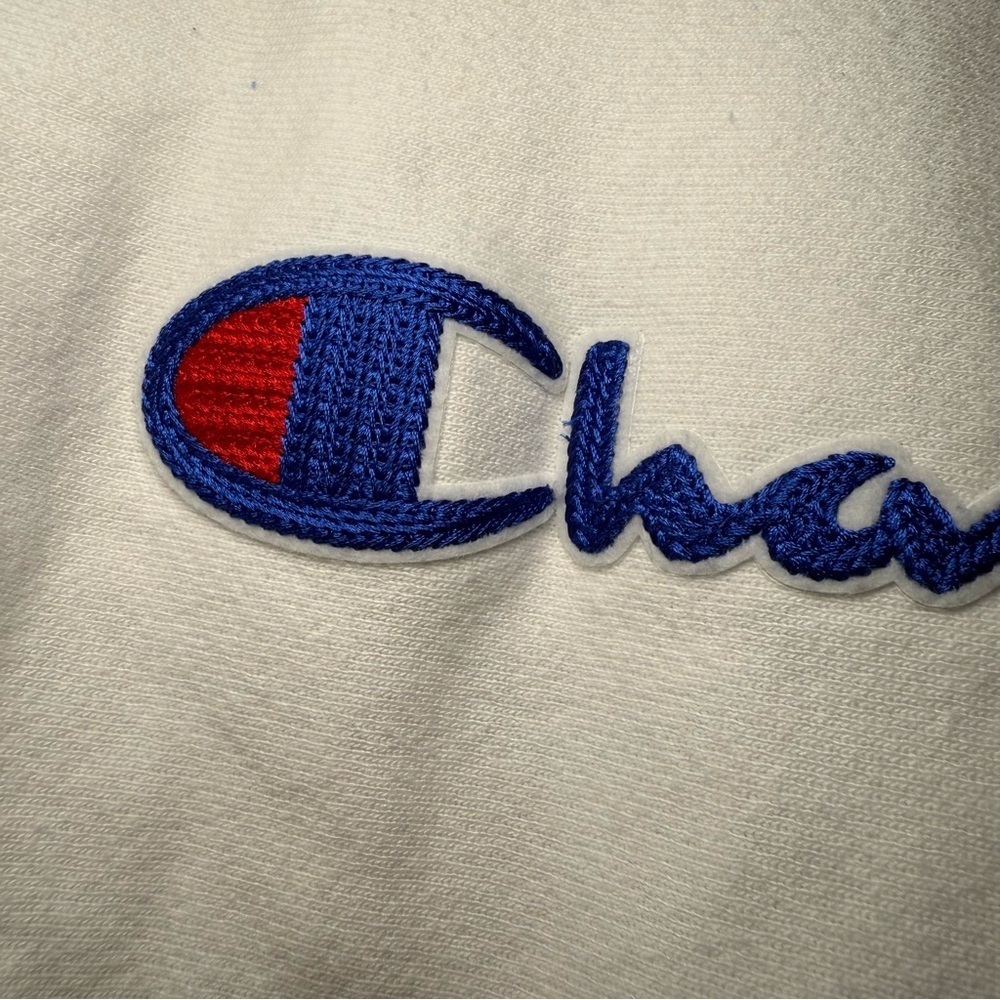 VINTAGE Champion Sweatshirt Women’s XL White Pullover Reverse Weave - Picture 6 of 7